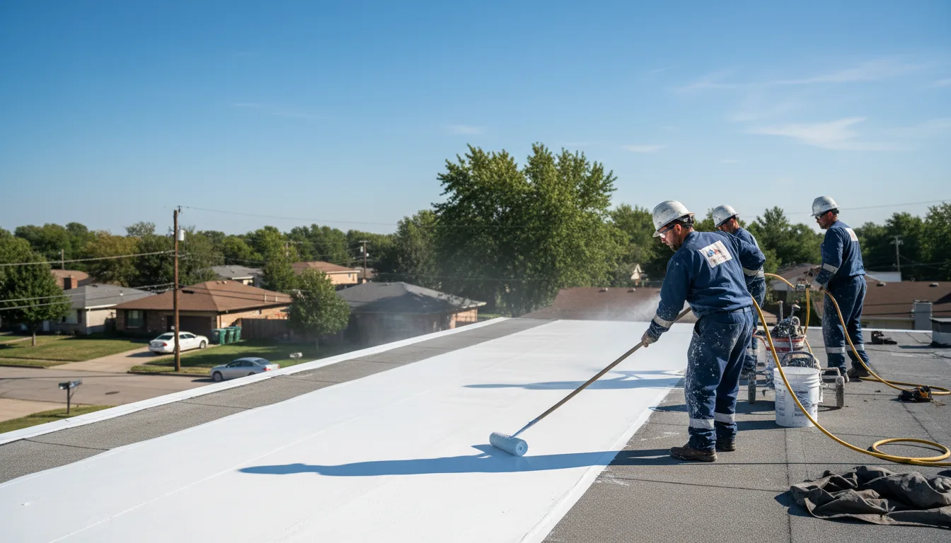 Commercial roof coating in Andover, MN near me